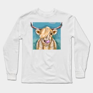 Blonde cow Long Sleeve T-Shirt